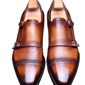 Sophisticated Brown Cow Leather Goodyear Flat Bottom by bsharp