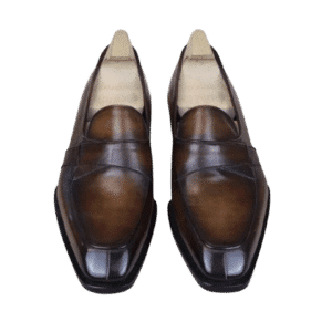 Classic Brown Cow Leather Goodyear Flat Bottom by Saka