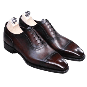 Saka's Brown Classic Goodyear Fiddle Bottom in Cow Leather