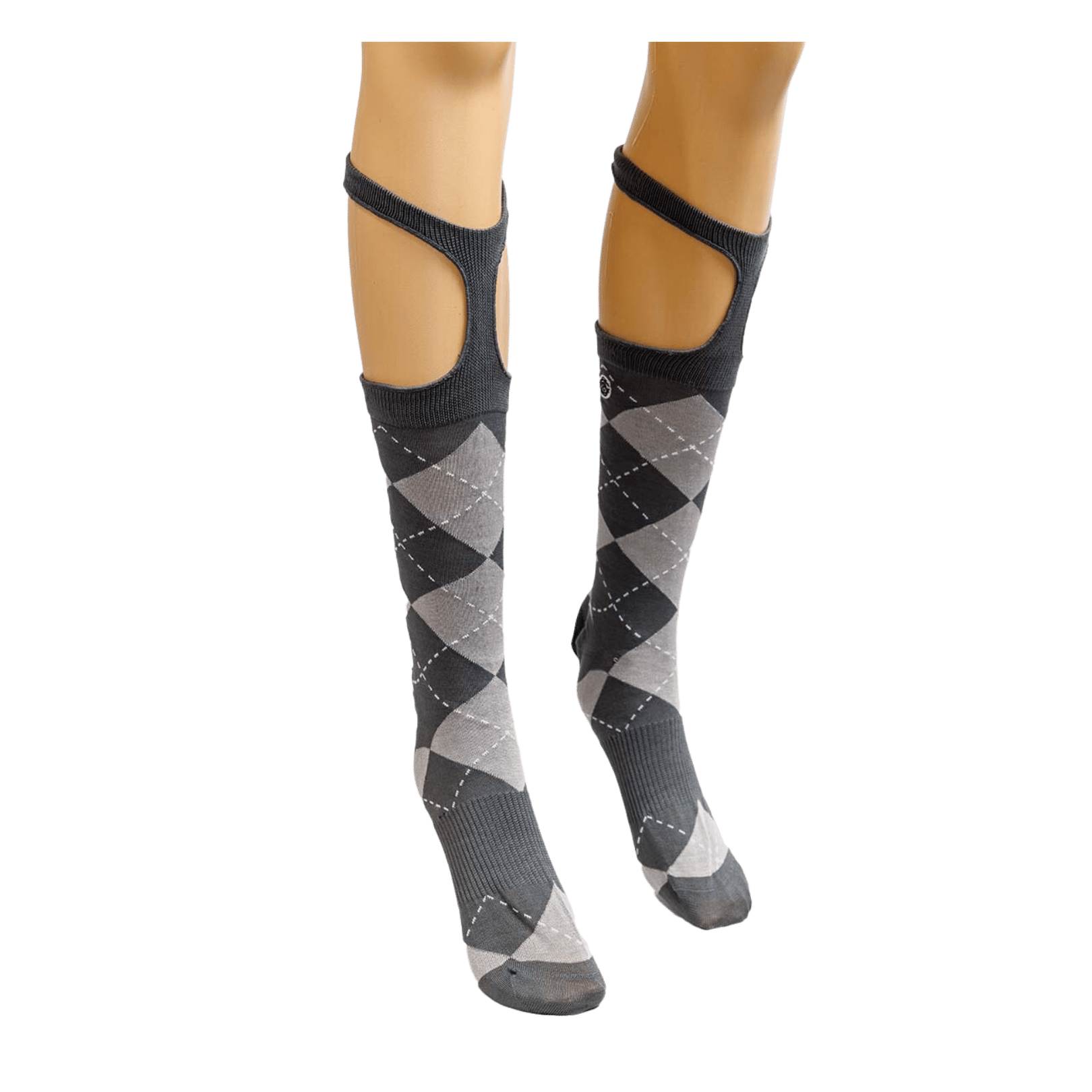 Knee High Socks With Grey Pattern | B Tailored