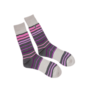Knee High Socks With Grey Stripes - Image 3