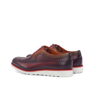 Classic Cognac Red Wingtip Blucher - Image 3