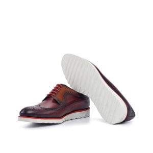 Classic Cognac Red Wingtip Blucher - Image 4