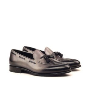 Elegant Grey and Black Loafers - Image 2