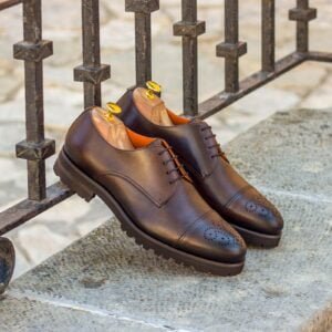 Classic Dark Brown Derby Shoes