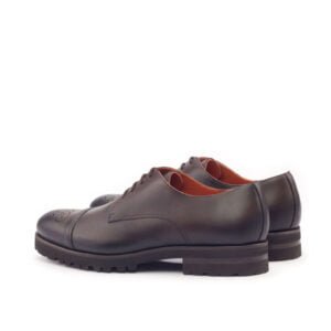Classic Dark Brown Derby Shoes - Image 3
