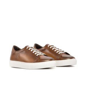 Classic Burnished Men's Cupsole Trainers - Image 2