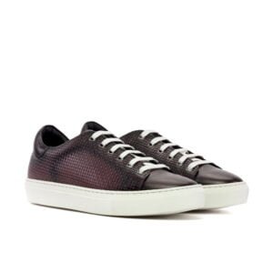 Classic White Cupsole Rubber Sole Trainer - Image 2