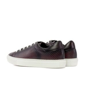 Classic White Cupsole Rubber Sole Trainer - Image 3