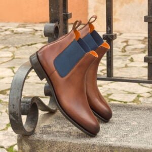 Med Brown Painted Calf Chelsea Boots