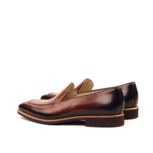 Classic Dark Brown Med Brown Loafers - Image 3