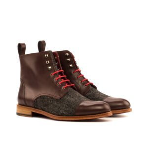 Herringbone Captoe Lace Up Boot - Image 2