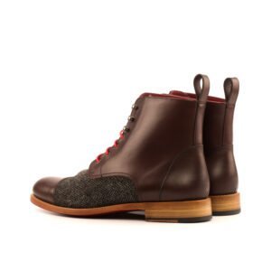 Herringbone Captoe Lace Up Boot - Image 3