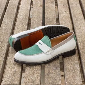 Grey Suede Mix Loafer