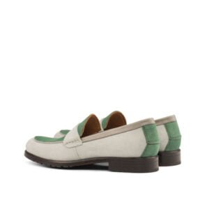 Grey Suede Mix Loafer - Image 3
