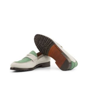 Grey Suede Mix Loafer - Image 4