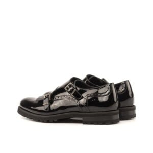 Black Patent Kiltie Monk Strap - Image 3