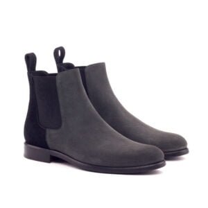 Black Grey Chelsea Dress Boot - Image 2