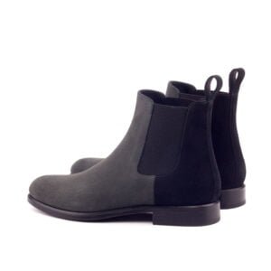 Black Grey Chelsea Dress Boot - Image 3