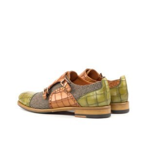 Tweed Cognac Double Monk Ladies - Image 3