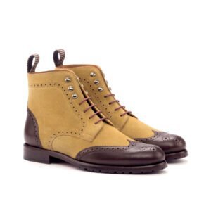 Women's Rugged Military Brogue Dress Boot - Image 2