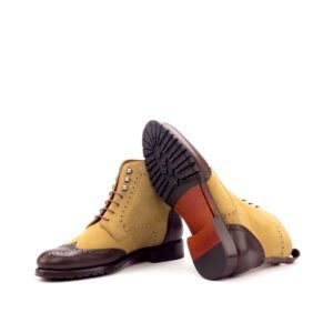 Women's Rugged Military Brogue Dress Boot - Image 4
