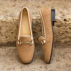 Classic Camel Suede Ladies Slippers