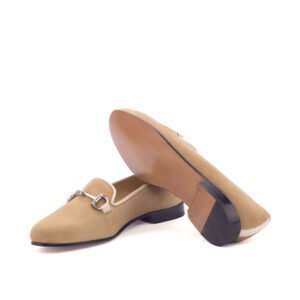 Classic Camel Suede Ladies Slippers - Image 4