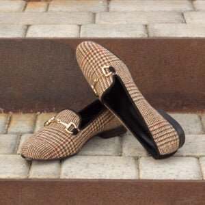 Tweed Sartorial Black Suede Slippers