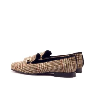 Tweed Sartorial Black Suede Slippers - Image 3
