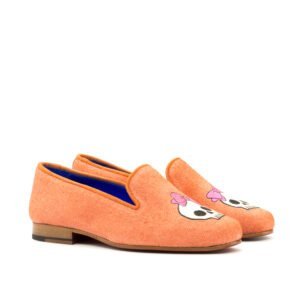 Orange Linen Orange Suede Slippers - Image 2