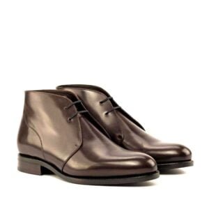 Classic Dark Brown Box Calf Chukka - Image 2