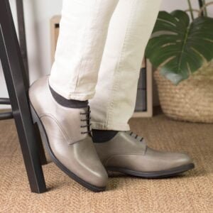 Classic Grey Shade Derby Dress Shoe - Image 2