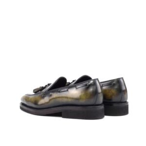 Elegant Green Patina Loafer Shoe - Image 3