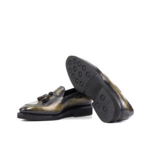 Elegant Green Patina Loafer Shoe - Image 4
