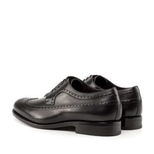 Elegant Black Longwing Blucher Shoes - Image 4