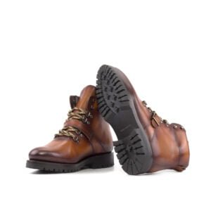 Robust Cognac Box Calf Hiking Boots - Image 5