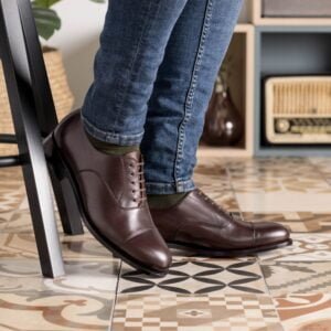 Classic Dark Brown Box Calf Oxford - Image 5