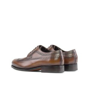 Classic Medium Brown Longwing Blucher Shoes - Image 3
