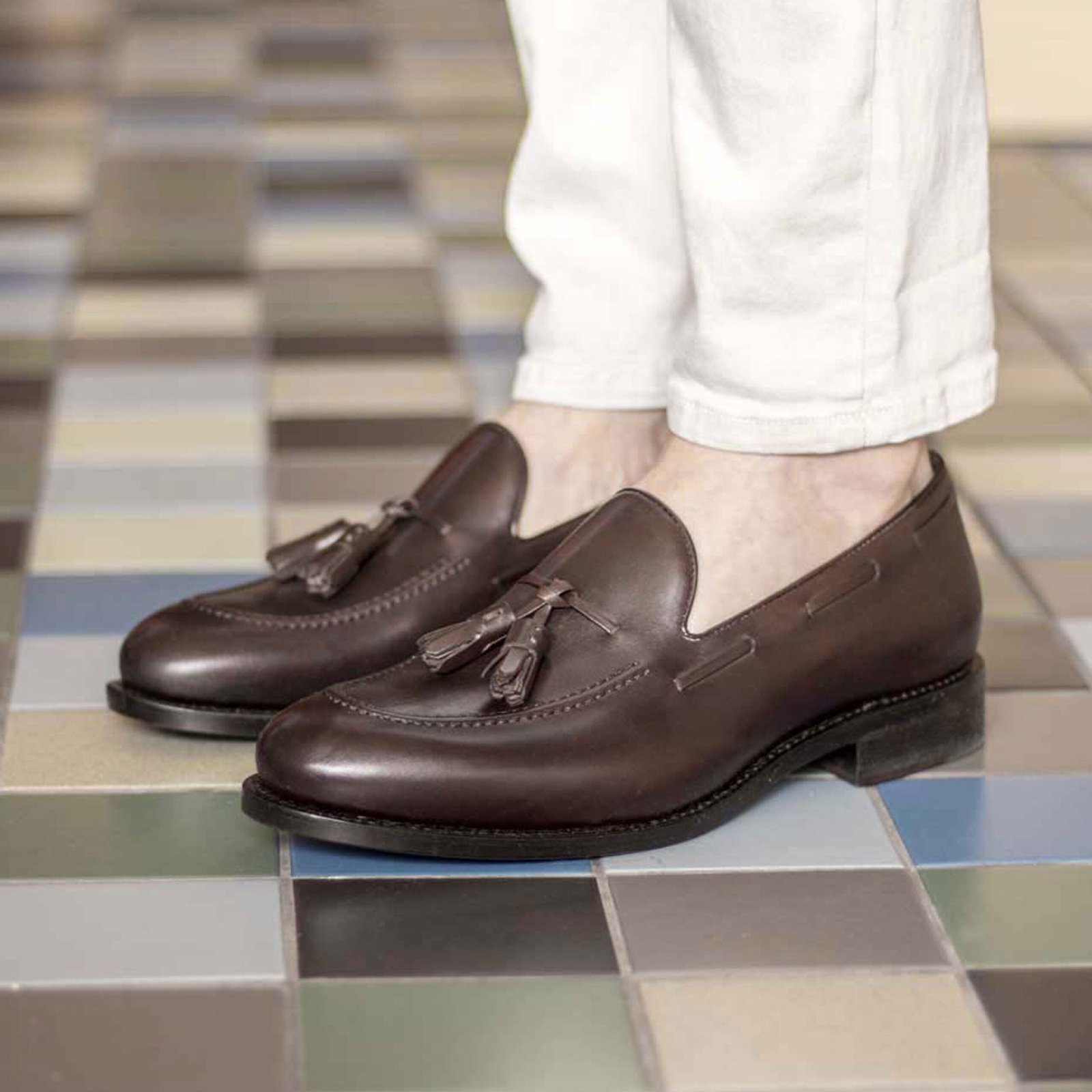 Classic Dark Brown Leather Loafers