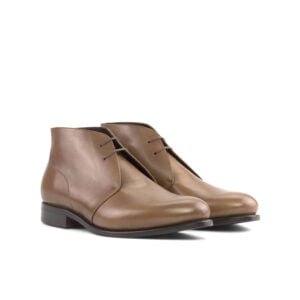 Stylish Pale Rose Sole Chukka Boots - Image 2