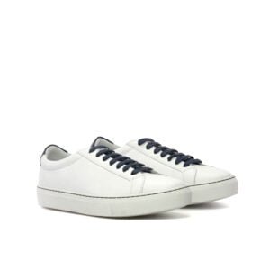 Stylish Low Kick White Cupsole Sneakers - Image 2