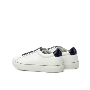 Stylish Low Kick White Cupsole Sneakers - Image 3