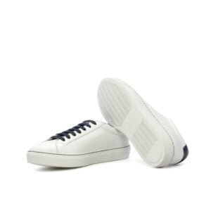 Stylish Low Kick White Cupsole Sneakers - Image 4