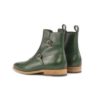 Elegant Octavian Double Buckle Leather Boots - Image 3