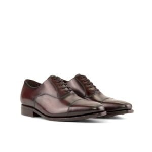 Elegant Burgundy Oxford Shoes Classic Style - Image 2
