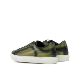 Khaki Patina Trainer White Cupsole Shoes - Image 3