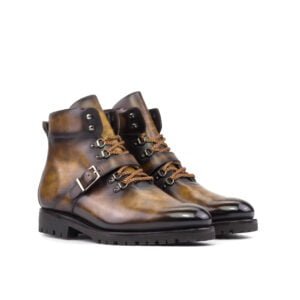 Tobacco Patina Commando Sole Hiking Boot - Image 2