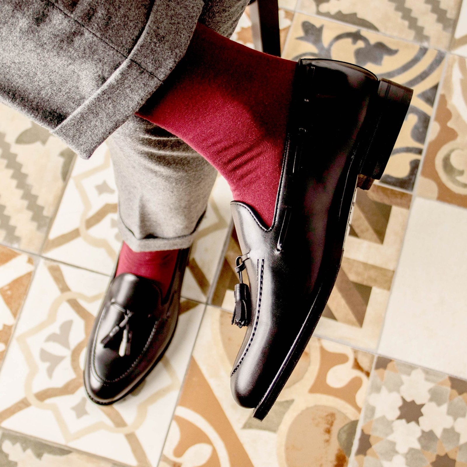 Black Box Calf Leather Loafer Shoes