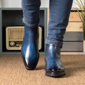Denim Patina Jodhpur Ankle Boot